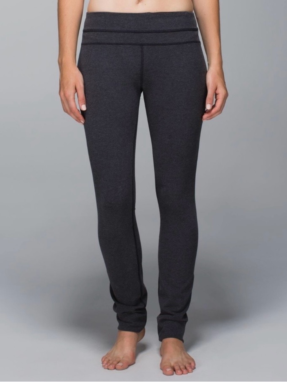 Lululemon Skinny Groove Pant 27.5” *Cotton Heathered Black